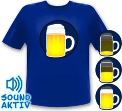 Bierglas LED Party T-Shirt Für Oktoberfest Wasn Party Bier Shirt Größe - XL -Haushaltswaren Store bb731b7102e156a15d6f11e98554b85d