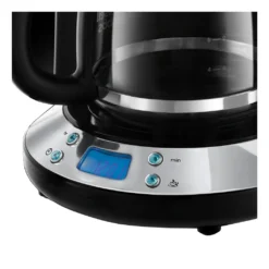 Russell Hobbs 24391-56 Inspire Black Digitale Kaffeemaschine Mit Timer, WhirlTech-Brühtechnologie, 1,25 L Glaskanne, 1100 Watt -Haushaltswaren Store bbad08320bd2f3bd1d7c16f41d5d4f32