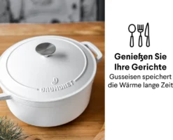 Daumonet Gusseisen-Bräter - Rund Ø 26 Cm - Weiß 16 Daumonet Gusseisen-Bräter - Rund Ø 26 Cm - Weiß -Haushaltswaren Store bc9f34499c21a8656baa8201eec96d2e