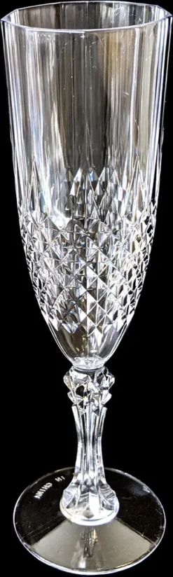 6er Set Kunststoff Champagner-Gläser Kristalleffekt 200ml / Ø6x22,5cm -Haushaltswaren Store bd4142253debc7fa237eb3c1be79df15