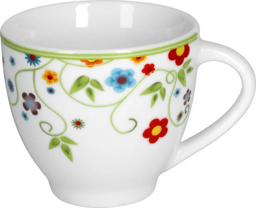 Van Well Kaffeeservice 18-tlg. Für 6 Personen Serie Vario Porzellan - Farbe Wählbar, Farbe:flowers 4 Van Well Kaffeeservice 18-tlg. Für 6 Personen Serie Vario Porzellan - Farbe Wählbar, Farbe:flowers – Bild 2