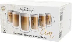 Thermogläser Doppelwandig 6er SET Latte Macchiato Espresso VIALLI DESIGN 300ml -Haushaltswaren Store c0495b22b3cdda64289d70f3e4e791e6