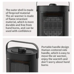 1500W Keramik Heizlüfter Schnellheizer Heizgerät Heizung Elektro Heizer -Haushaltswaren Store c0e9529b8750954d86e9f81f1f905034