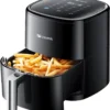 Proscenic T22 Heißluftfritteuse, App Und Sprachsteuerung, 5L XXL Luftfritteuse, Airfryer Mit Großem Digitalem LED Display, Vorheizen&Warm Halten, 100 Rezepte,ohne Öl, Schwarz, Edelstahl -Haushaltswaren Store c21afde3a812e86bf7bcaf19f0207722