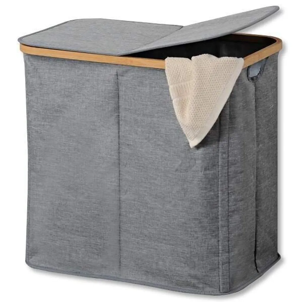 KESPER Wäschesammler, Bambus, Grau 54,5 X 33 X 50 Cm 19598 9 KESPER Wäschesammler, Bambus, Grau 54,5 X 33 X 50 Cm 19598 – Bild 7