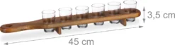 Relaxdays Schnapsbrett Holz Mit 6 Gläsern 12 Relaxdays Schnapsbrett Holz Mit 6 Gläsern -Haushaltswaren Store c29ecc06eea611b072faba2aebd27b27