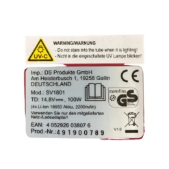 CLEANmaxx Akku-Milben-Handstaubsauger Mit UV-C-Licht - Rot/weiß UV Licht Akku Milbensauger Handstaubsauger Milben Allergiker Kabellos CLEANmaxx -Haushaltswaren Store c2e0f051b5eb9e079c2385c467cf7fd2