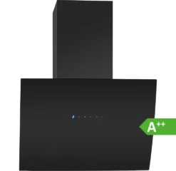 Bomann Kopffreie Vertikal-Haube DU 7605 G Schwarz Mit Touch Und Sensor Control