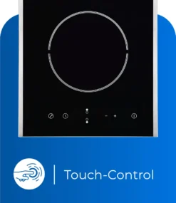 Exquisit Kochfeld EKC 301-3.1 R | Glaskeramik | Touch Control | 2 Kochstellen | Edelstahlrahmen | 3000 W -Haushaltswaren Store c2f73dd7a03ba8462ddfa0d38e7bd540