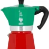 Bialetti - Moka Express Collection Italia (Tricolour), 3-Tassen-Kaffeemaschine, Aluminium -Haushaltswaren Store c32397a7a3d34f69a4d88bf1c9a79aa6