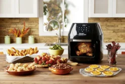 Mediashop Power AirFryer Multi-Function Heißluftfritteuse Backen Toasten Drehgrill Inkl. Rezeptheft Grillspieß 1800 Watt 16 Mediashop Power AirFryer Multi-Function Heißluftfritteuse Backen Toasten Drehgrill Inkl. Rezeptheft Grillspieß 1800 Watt -Haushaltswaren Store c3d9b457e73eb91bfad06c0bc67244f9