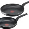 Tefal Easy Cook & Clean 2-teiliges Aluminium Bratpfannenset 24 + 28 Cm, Titanium Antihaftversiegelung, Thermo-Signal, Diffusion Pfannenboden Für Fast Alle Herdarten Außer Induktion 2 Tefal Easy Cook & Clean 2-teiliges Aluminium Bratpfannenset 24 + 28 Cm, Titanium Antihaftversiegelung, Thermo-Signal, Diffusion Pfannenboden Für Fast Alle Herdarten Außer Induktion -Haushaltswaren Store c47d6f4266eb3931834fb0afa18eaf03