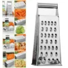 Gourmet Vierkantreibe,Reibe Edelstahl, 4 Reibeflächen, Ideal Als Kartoffelreibe, Gemüsehobel -Haushaltswaren Store c493190374b182baf6a4e42c521c9933