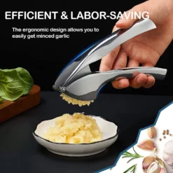 LOZAYI Knoblauchpresse,15,5 Cm Knoblauch- Und Ingwerpresse Mit Ergonomischem Griff Aus Zinklegierung, Praktischer, Rostfrei Und Leicht Zu Reinigen, -Haushaltswaren Store c4964ac51eea1205ae9d7198bfe81f3d