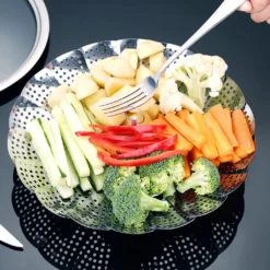 Edelstahl Dampfgarer Einstellbar Dünsteinsatz (16cm-25cm) Dämpfeinsatz Für Kochtöpfe -Haushaltswaren Store c4b3212de3892a8585a8623326f57ee1