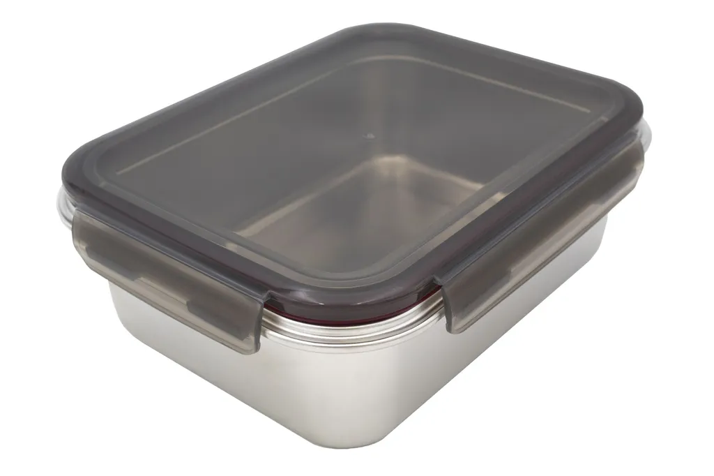 Steuber Edelstahl Frischhaltedose 3er Set, Luftdichter Klickdeckel, Backofengeeignet 6 Steuber Edelstahl Frischhaltedose 3er Set, Luftdichter Klickdeckel, Backofengeeignet – Bild 4