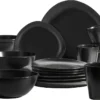 Mäser 931730 Kombiservice Glendale Für 4 Personen, Steinzeug, Schwarz (1 Set, 16-teilig) -Haushaltswaren Store c6546ca47c9b0555e8de378fd363dffd