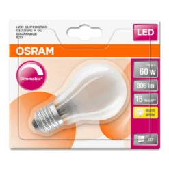 Osram LED Leuchtmittel Classic A60 E27 7W Warmweiß, Dimmbar, Weiß Matt 21 Osram LED Leuchtmittel Classic A60 E27 7W Warmweiß, Dimmbar, Weiß Matt -Haushaltswaren Store c6ee70ed598a4686c0d52ae3cbc0ccb1