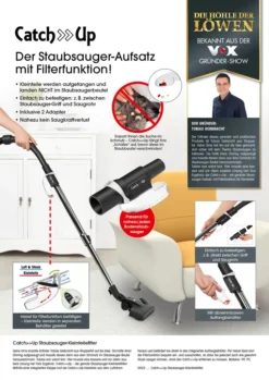 CatchUp Staubsauger-Kleinteilefilter Auffänger Adapter Catch Up -Haushaltswaren Store c72a0af53eb893144397a4a865838c96