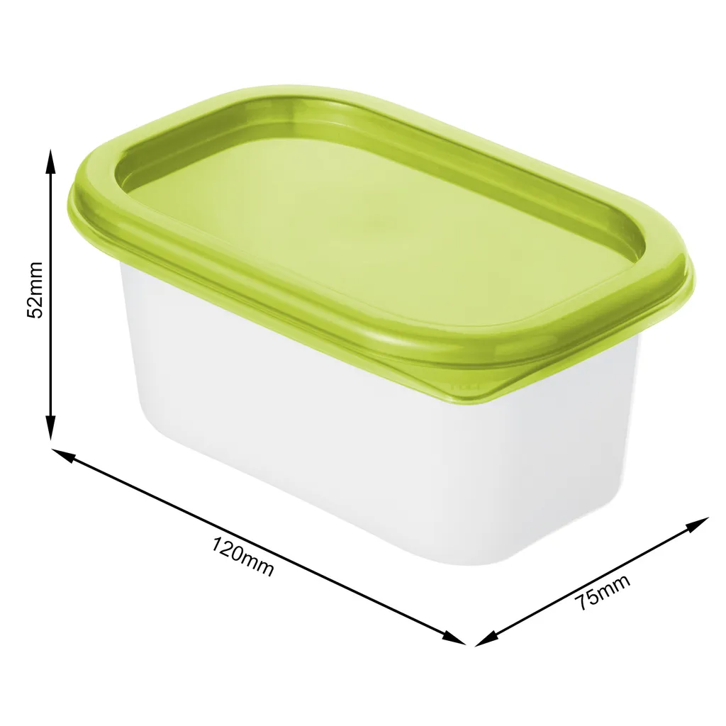 ROTHO Set Gefrierdosen 4 X 0.2 L DOMINO, Farbe:Limettengrün 7 ROTHO Set Gefrierdosen 4 X 0.2 L DOMINO, Farbe:Limettengrün – Bild 5