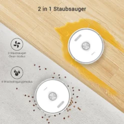 Ultenic T10 Saugroboter Mit Absaugstation, 3000Pa Saugroboter Mit Wischfunktion, Laser Navigation Saugroboter, Mehrstöckige Kartierung Staubsauger Roboter, Roboterstaubsauger Ideal Für Teppiche -Haushaltswaren Store c82b61b5719b361460becf84ce530068