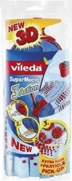 Vileda Super Mocio Ersatzmopp Mit 3D-Velours-Struktur 25 Vileda Super Mocio Ersatzmopp Mit 3D-Velours-Struktur -Haushaltswaren Store c82b7eab756b57a190c75f675273d7bd