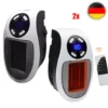2 STÜCKE 500W 220V Steckdosen Heizlüfter Mini Heizung | Elektroheizer Mit Fernbedienung | Heizgerät