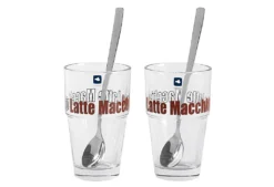 Leonardo Latte Macchiatto Becher 'Solo LM' Mit Löffel, 400ml, Ø 8,5 X 14,7cm (4er Set) -Haushaltswaren Store c84191b2827e0eaa5a3ee2d2761be7b9