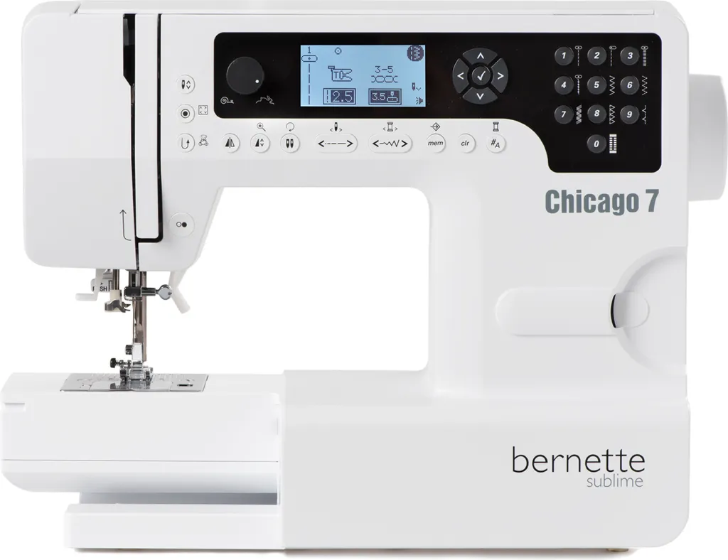 Bernette Chicago 7 - Nähmaschine Und Stickmaschine / 197 Stich- Und Nähprogramme (Nutzstiche, Elastikstiche) 10 Bernette Chicago 7 - Nähmaschine Und Stickmaschine / 197 Stich- Und Nähprogramme (Nutzstiche, Elastikstiche) – Bild 8