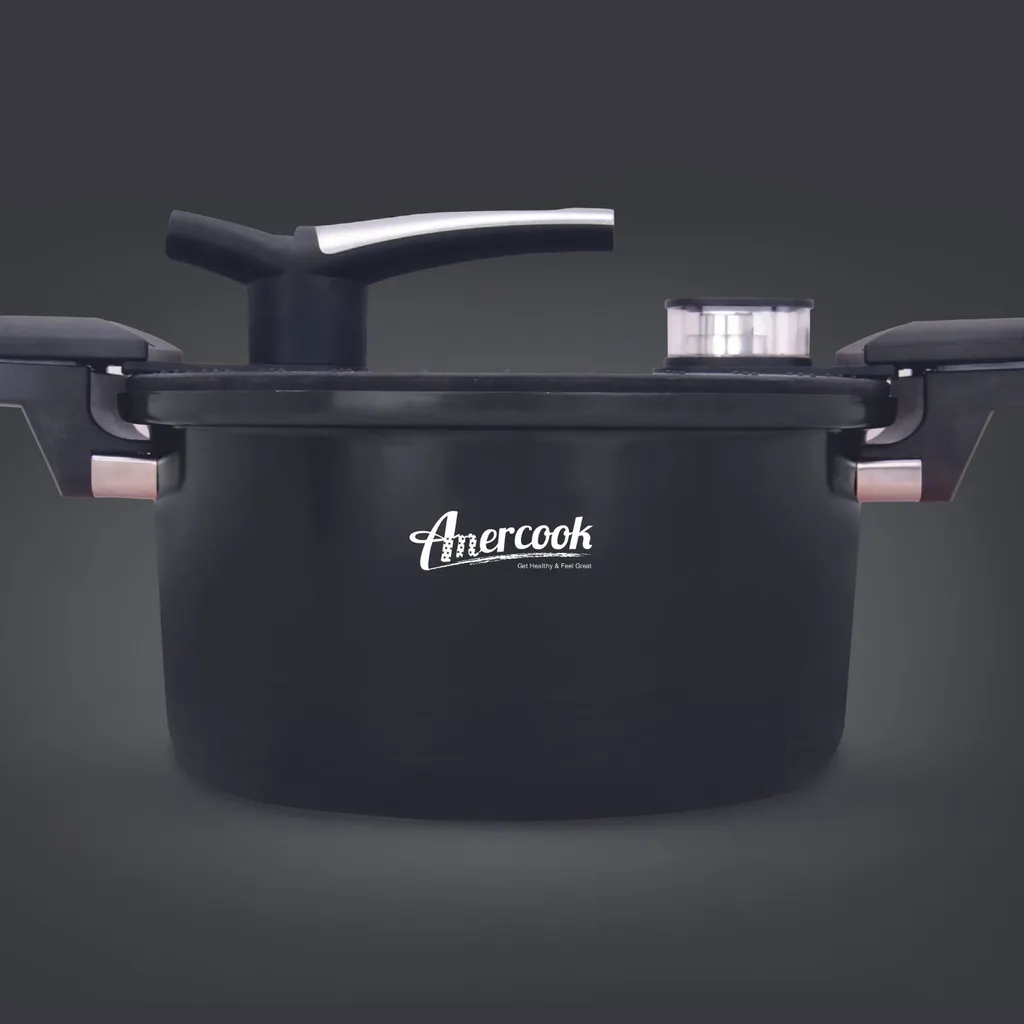 AMERCOOK Fresh Cooker Kochtopf Niederdrucktopf 24 Cm - Universal-Topf Für Alle Herdarten Kochtopf - Induktionsgeeigneter Kochtopf Energiespartopf - Kochtopf Vitaminschonend Schnellkochtopf Mit Ventil 12 AMERCOOK Fresh Cooker Kochtopf Niederdrucktopf 24 Cm - Universal-Topf Für Alle Herdarten Kochtopf - Induktionsgeeigneter Kochtopf Energiespartopf - Kochtopf Vitaminschonend Schnellkochtopf Mit Ventil – Bild 10
