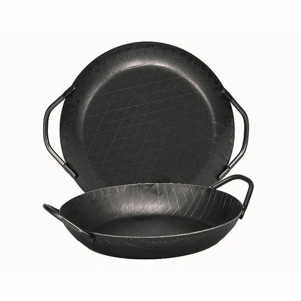 Turk 65930 Servierpfanne Aus Schmiedeeisen, 28 Cm, 2 Griffe, Grau (1 Stück) 4 Turk 65930 Servierpfanne Aus Schmiedeeisen, 28 Cm, 2 Griffe, Grau (1 Stück) – Bild 2