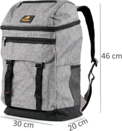 CampFeuer Kühlrucksack 20 Liter Grau, Leicht Und Wasserdicht -Haushaltswaren Store c942329daf1f4be376bbef383ef0e3ce