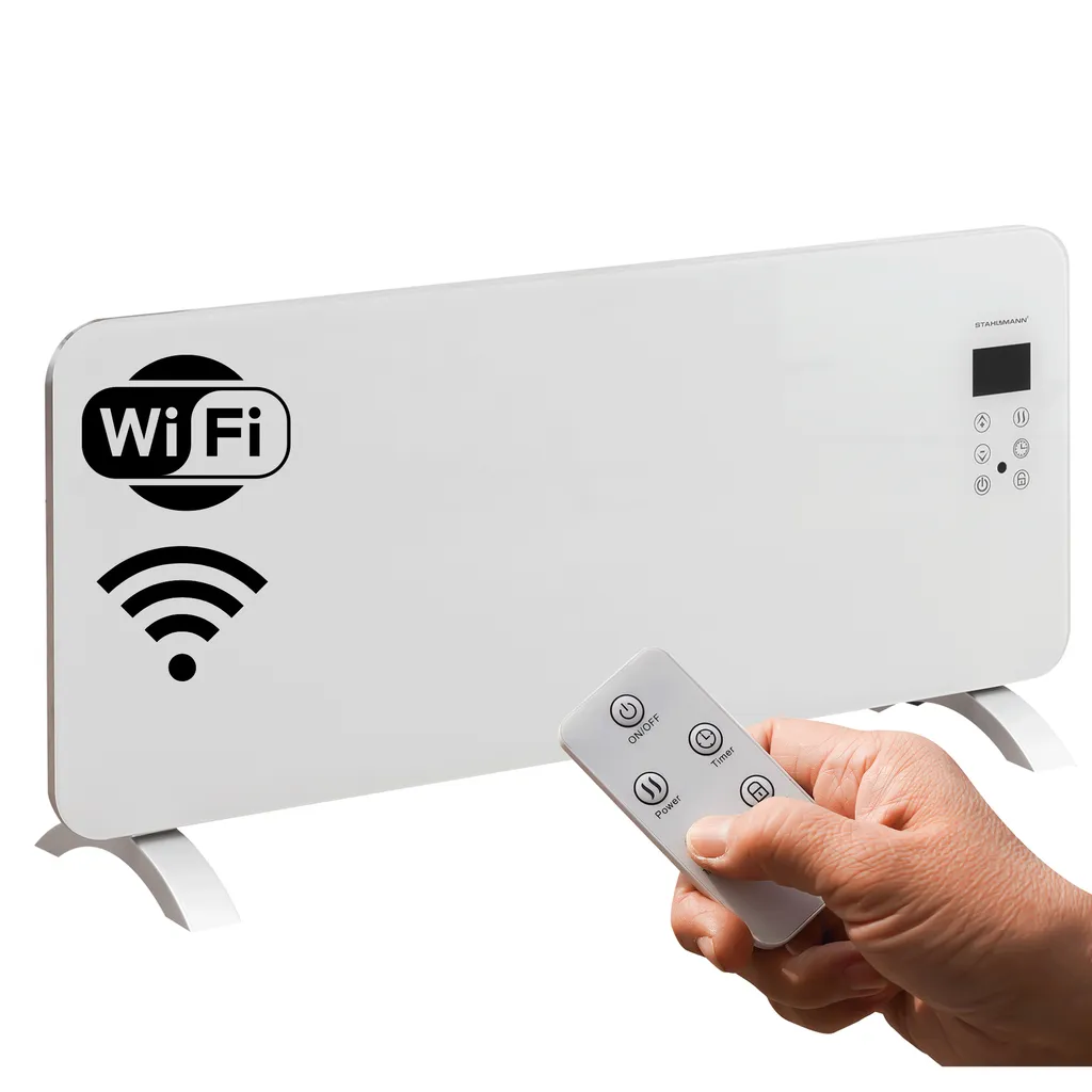 STAHLMANN Glaskonvektor Weiß ZG 2000Watt - Wifi App Steuerung, Elektroheizung Energiesparend Bis 40qm Fläche, Schnelle Erwärmung, Thermostat, Leise, Konvektor Heizung Elektrisch, Heizgerät 3 STAHLMANN Glaskonvektor Weiß ZG 2000Watt - Wifi App Steuerung, Elektroheizung Energiesparend Bis 40qm Fläche, Schnelle Erwärmung, Thermostat, Leise, Konvektor Heizung Elektrisch, Heizgerät