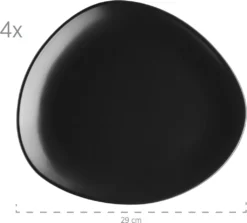Mäser 931730 Kombiservice Glendale Für 4 Personen, Steinzeug, Schwarz (1 Set, 16-teilig) -Haushaltswaren Store c97a4de5c89a54fe3490c75f3a0d4de9