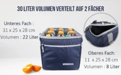 Normani Isolierte Kühltasche Mit 2 Fächern 30 L -Haushaltswaren Store cb65e357aa47b20e9628c0ba6eb2ccdf