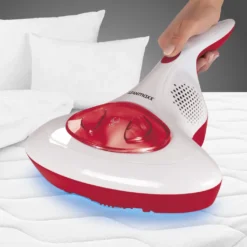 CLEANmaxx Akku-Milben-Handstaubsauger Mit UV-C-Licht - Rot/weiß UV Licht Akku Milbensauger Handstaubsauger Milben Allergiker Kabellos CLEANmaxx -Haushaltswaren Store cb8189224e55f462c5dee4449a42aad2