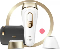 Braun Silk-Expert Pro 5 PL5140 IPL Haarentfernungsgerät, SkinPro 2.0 SensoAdapt - Weiß/Gold -Haushaltswaren Store cc1085a11904ed050e083b9d1e68deaf
