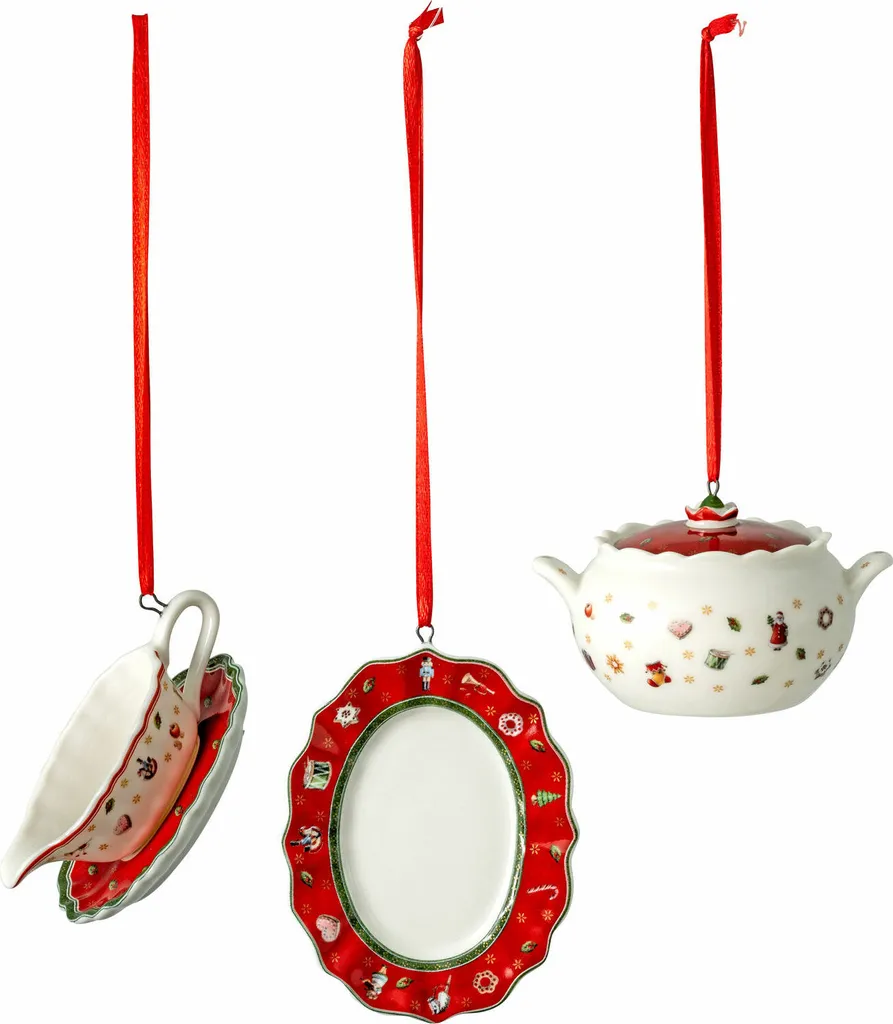 Villeroy & Boch Toy's Delight Decoration Ornamente Servierteile, Set 3tlg. 1486596666 3 Villeroy & Boch Toy's Delight Decoration Ornamente Servierteile, Set 3tlg. 1486596666