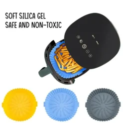 3x Air Fryer Silikontopf Wiederverwendbarer Ofen Multif Cooking Baking Tray Liner Für Ofen, Mikrowelle, Kuchenbackform, Dampfgarer -Haushaltswaren Store cd18314ff4db72d769c81d5498b5245c