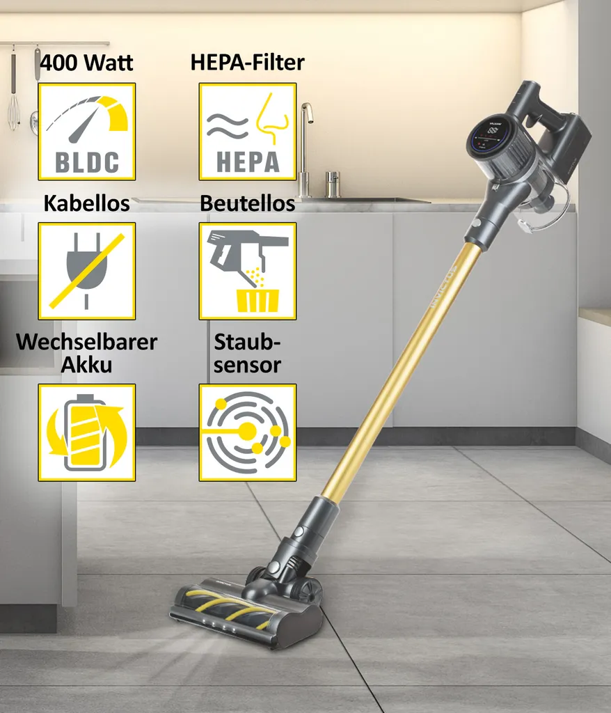 Genius INVICTUS X8 PRO Akkustaubsauger | Set 12-tlg. 3 Genius INVICTUS X8 PRO Akkustaubsauger | Set 12-tlg.