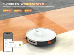 Kyvol E31 Saugroboter Mit Wischfunktion 2200Pa Wischroboter, 150Min. Laufzeit, Smart Navigation, Funktioniert Mit Alexa,ideal Für Tierhaare, Teppiche Und Hartböden, Weiß [+] -Haushaltswaren Store cde99a917c6c149368b1a89367259c42