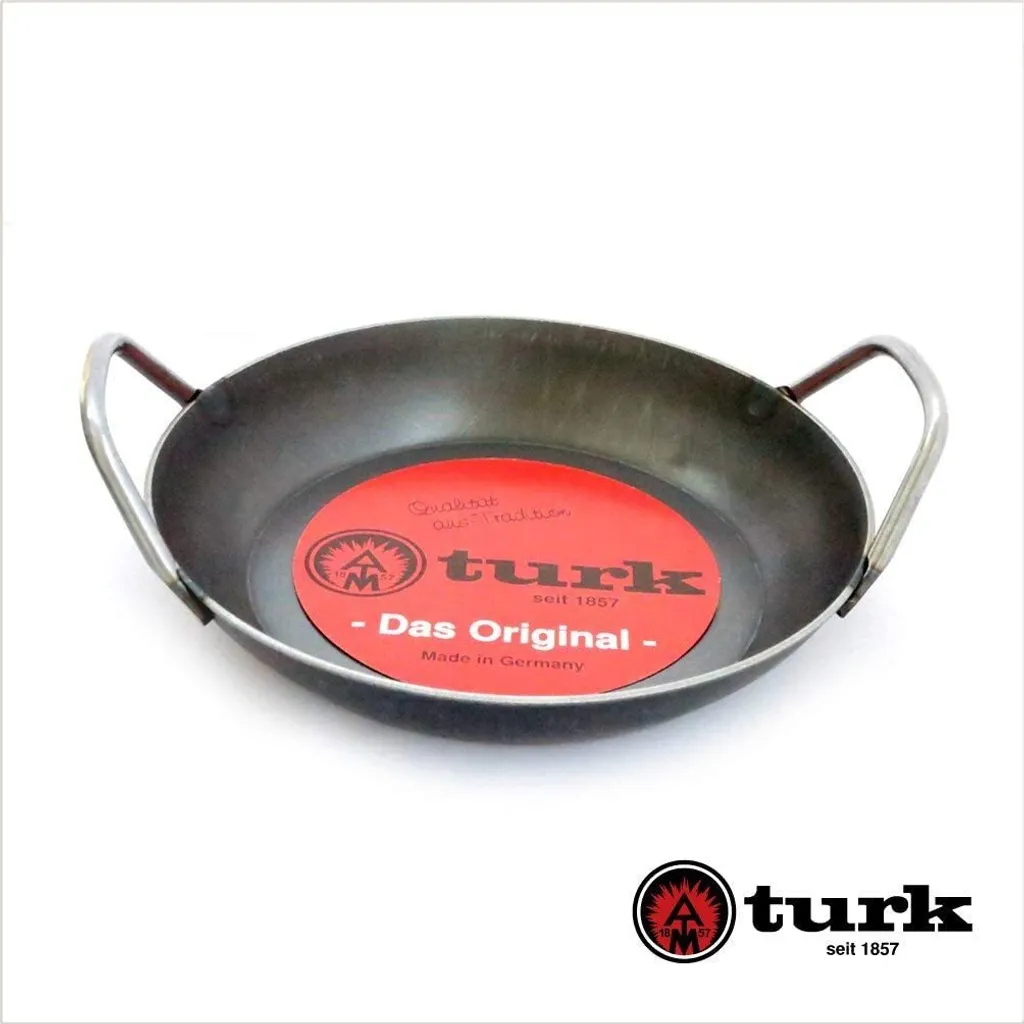 Turk 65930 Servierpfanne Aus Schmiedeeisen, 28 Cm, 2 Griffe, Grau (1 Stück) 10 Turk 65930 Servierpfanne Aus Schmiedeeisen, 28 Cm, 2 Griffe, Grau (1 Stück) – Bild 8