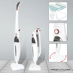 ProfiCare Dampfmop PC-DR 3093 Anthrazit-weiss / 1.500 Watt / Dampfreiniger Für Alle Bodenbeläge / 99 % Gegen Viren -Haushaltswaren Store cfdfe21b037d45dc99f54b09736a9278