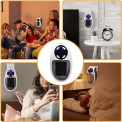 500W Keramik Plug In Heizung Schnelle Zimmersteckdose Innen Leise Tragbar Für Räume Bis 10m² / 25m³ Mit Fernbedienung Weiß -Haushaltswaren Store d0b6b20da4b5f8378dc4bcd79993235f