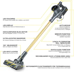 Genius INVICTUS X8 PRO Akkustaubsauger | Set 12-tlg. 14 Genius INVICTUS X8 PRO Akkustaubsauger | Set 12-tlg. -Haushaltswaren Store d101297ec5b67b1c9a9fe766af3340c7