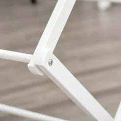 HOMCOM Wäscheständer Faltbar 8-stufiger Trockengestell Trockenständer Metall Kunststoff Weiß 74 X 35 X 144 Cm 17 HOMCOM Wäscheständer Faltbar 8-stufiger Trockengestell Trockenständer Metall Kunststoff Weiß 74 X 35 X 144 Cm -Haushaltswaren Store d11b39cc1def48edd5da3366edda3e41