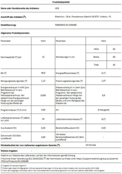 AEG - FSB5360CZ - Vollintegrierbarer Geschirrspüler - 60 Cm -Haushaltswaren Store d15f37b1ff4698a2142941d6dccfcc15