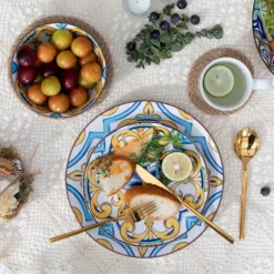 Vancasso Tafelservice Porzellan, JASMIN 16 Teiliges Essgeschirr Kombiservice, Handbemaltes Geschirrset Für 4 Personen, Böhmischer Stil 15 Vancasso Tafelservice Porzellan, JASMIN 16 Teiliges Essgeschirr Kombiservice, Handbemaltes Geschirrset Für 4 Personen, Böhmischer Stil -Haushaltswaren Store d1986aa67f0cf6c74a39114f97f0ce74