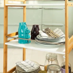 SoBuy Küchenwagen,Servierwagen,Badrollwagen,Küchenregal FKW32-WN -Haushaltswaren Store d1deca1a32c2c88c9bb9ecf8ec34820f