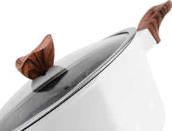 Weiße Keramik-Marmortöpfe Mit Bratpfanne Und Wok Set 15-teiliges -Haushaltswaren Store d27803ba786575fc9b2199a941f7d43e